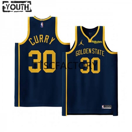 Kinder NBA Golden State Warriors Trikot Stephen Curry 30 Jordan 2022-23 Statement Edition Navy Swingman